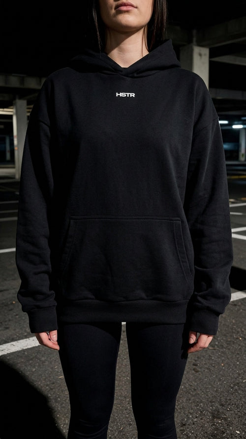HSTR identity black hoodie